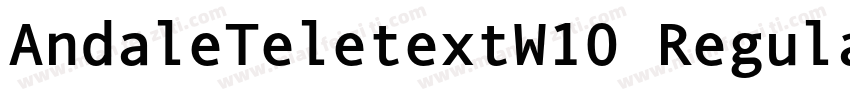 AndaleTeletextW10 Regular Regular字体转换
